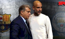 Joan Laporta a Pep Guardiola sa stretli v Barcelone