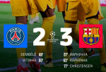 PSG 2:3 Barcelona: Najlepšie VS Najhoršie