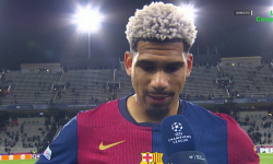 Ronald Araujo v polčase zápasu proti Seville: Vždy proti nám [VIDEO]