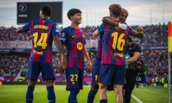 Fermín López hviezdou večera: Barcelona rozdrvila Olympiakos 6:1 po červenej karte [REVIEW]