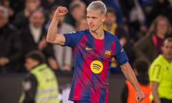 Ani na tenise nemá pokoj. Dani Olmo čelil otázkam o penalte proti Atléticu [VIDEO]