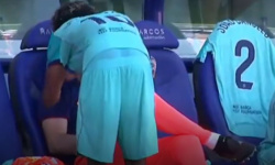 Pýtal si Lamine Yamal od Szczęsného snus? Počas zápasu s Levante obaja zmizli v šatni [VIDEO]